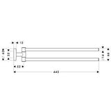 Hansgrohe Logis törölközőtartó dupla (40512000)-1