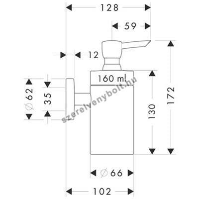 Hansgrohe Logis tusfürdő-adagoló (40514000)-0
