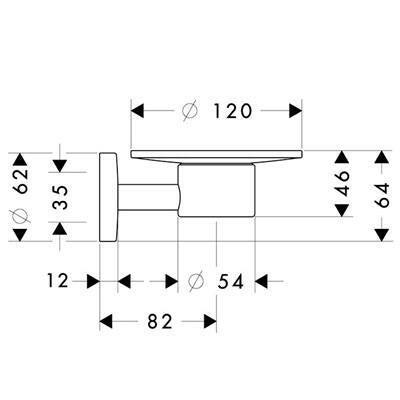 Hansgrohe Logis szappantartó (40515000)-1