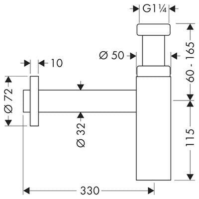 Hansgrohe Flowstar S mosdószifon-1