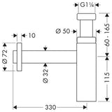 Hansgrohe Flowstar S mosdószifon-1