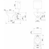 Kolo Idol wc csésze álló mélyöblítésű hátsó kifolyású-2