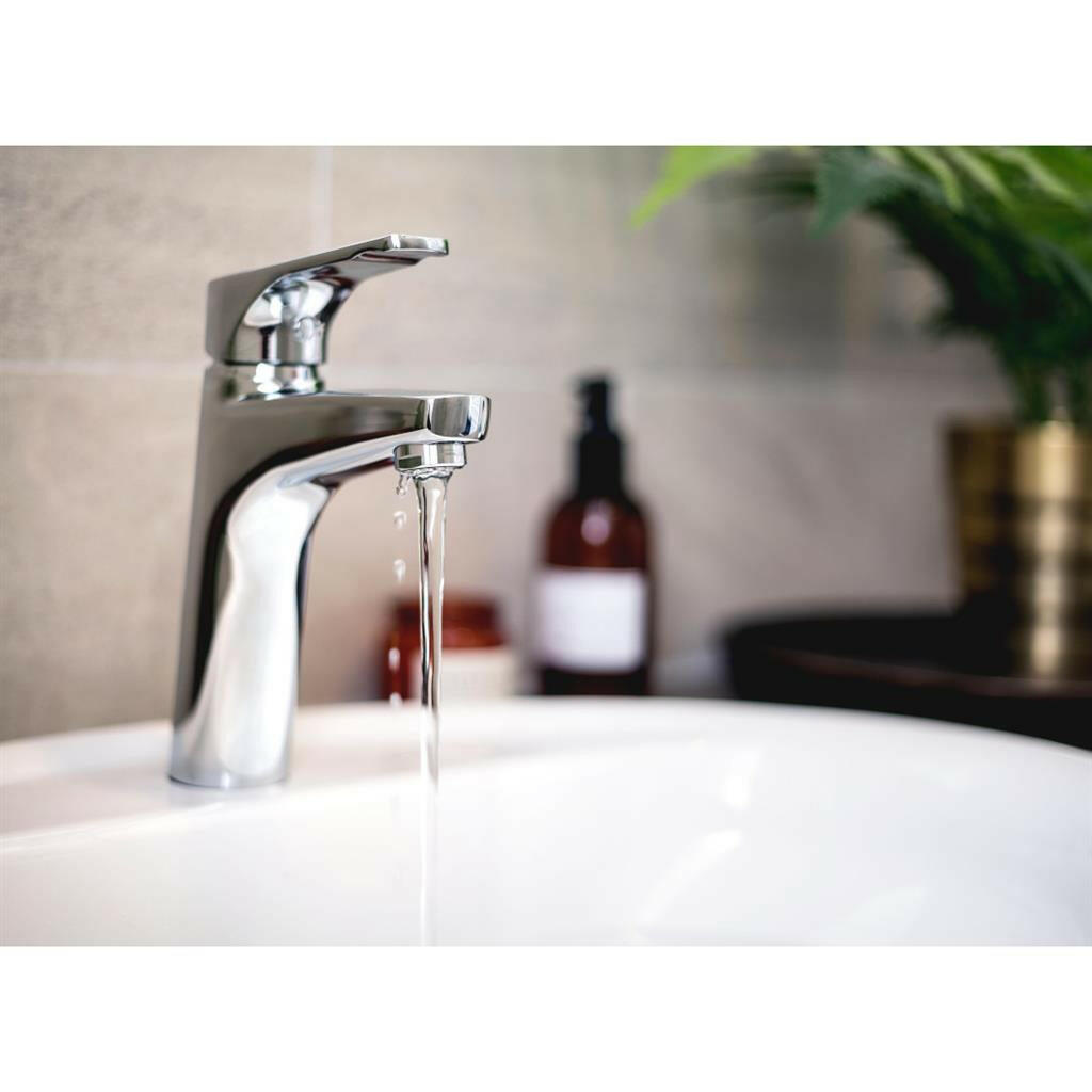 Mofém Junior Evo mosdócsaptelep álló, magas kifolyócsővel, leeresztő szelep nélkül 150-0061-00-1