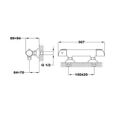Mofém Junior Evo termosztátos zuhany csaptelep-1