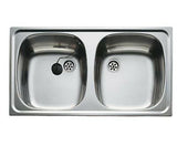 Mofém EVO 2 B mosogatótálca kétmedencés 80x44 cm (40109651)-0