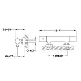Mofém Zenit termosztátos zuhany csaptelep-1