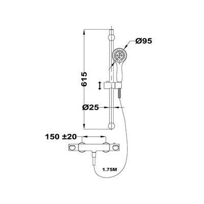 Mofém Zenit termosztátos zuhanyszett-1