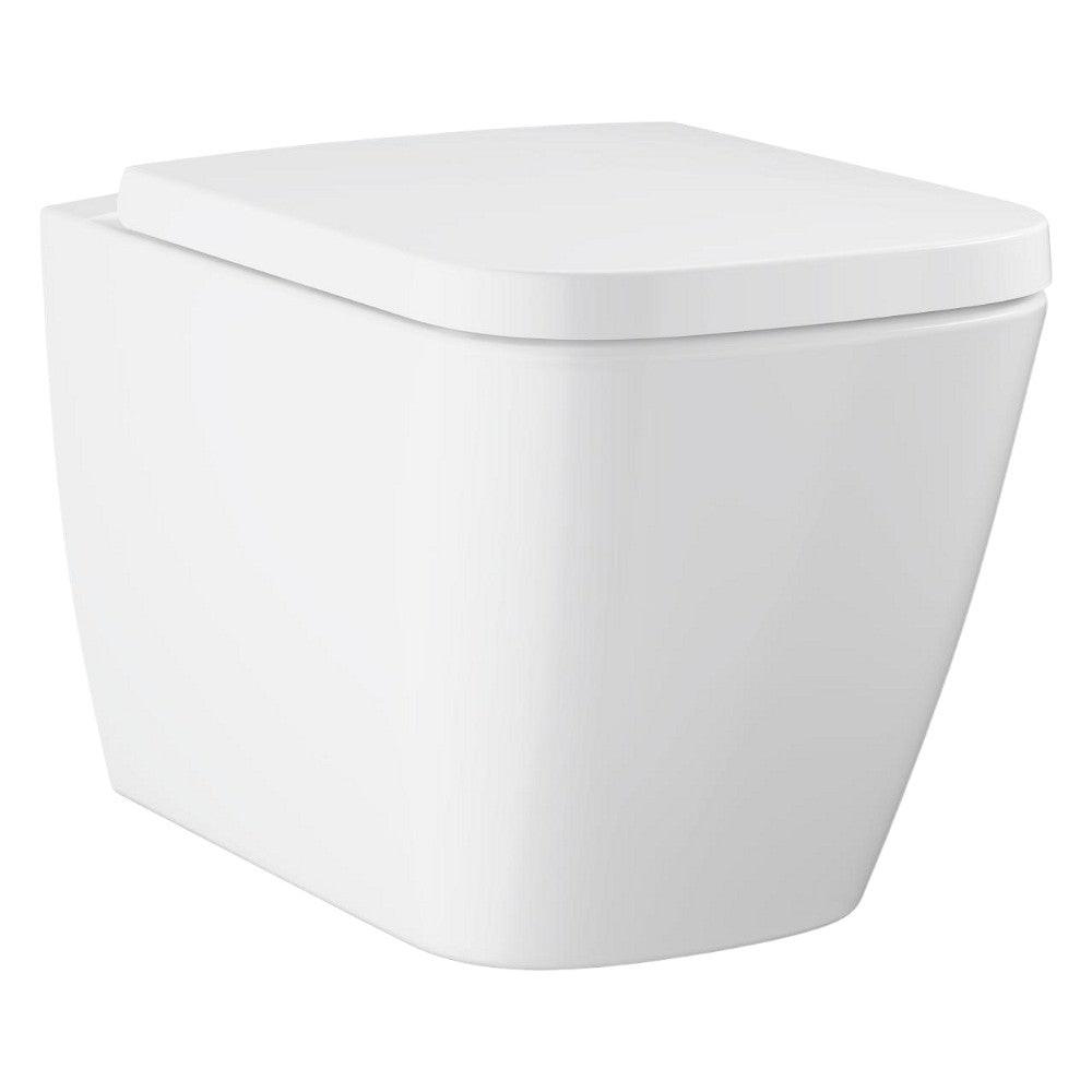 Grohe BauEdge Ceramic WC csésze, fali, mély öblítéses, perem nélküli + WC ülőke (106740SH00)