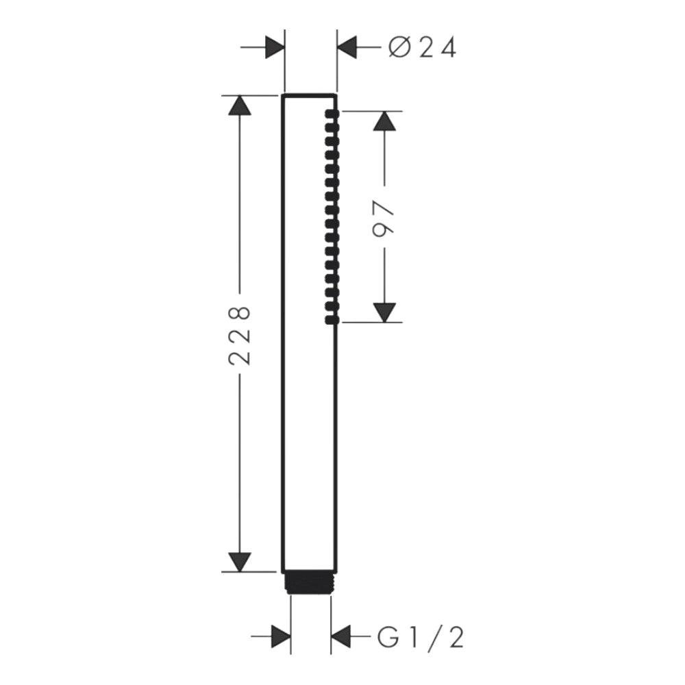 Hansgrohe Pulsify S kézizuhany, 1 jet, EcoSmart+ (24126000)