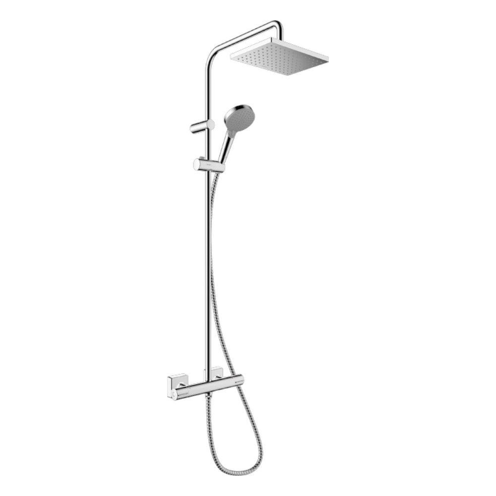 Hansgrohe Vernis Shape Showerpipe 230, 1 jet, termosztáttal, króm (26286000)