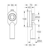 Grohe vizelde bűzelzáró, függőleges szifon (39733000)