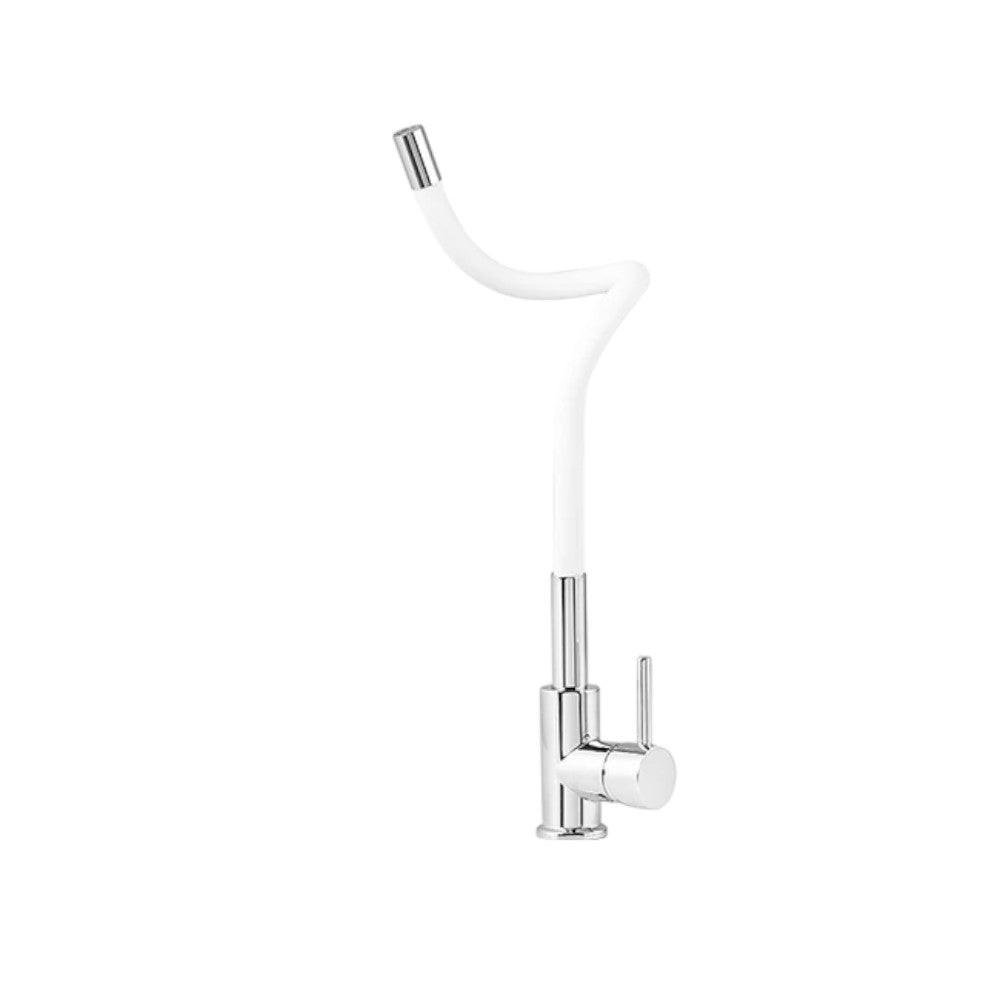 Mofém Junior Evo Infinite mosogató csaptelep, álló, fehér rugalmas kifolyócsővel (M - 25.91S.28.0W)