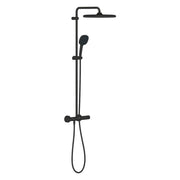 Grohe Tempesta System 250 Cube Termosztátos zuhanyrendszer, Tempesta 250 Cube fejzuhany, matt fekete (266892431)