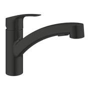 Grohe Eurosmart mosogató csaptelep, kihúzható - , kétfunkciós zuhanyfej, matt fekete (303052431)