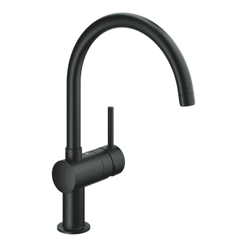Grohe MINTA egykaros mosogató csaptelep, fekete (32917KS0)