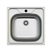 Mofém EVO2 1B rozsdamentes acél mosogatótálca, 1 medencés, 480x480mm (760012804)