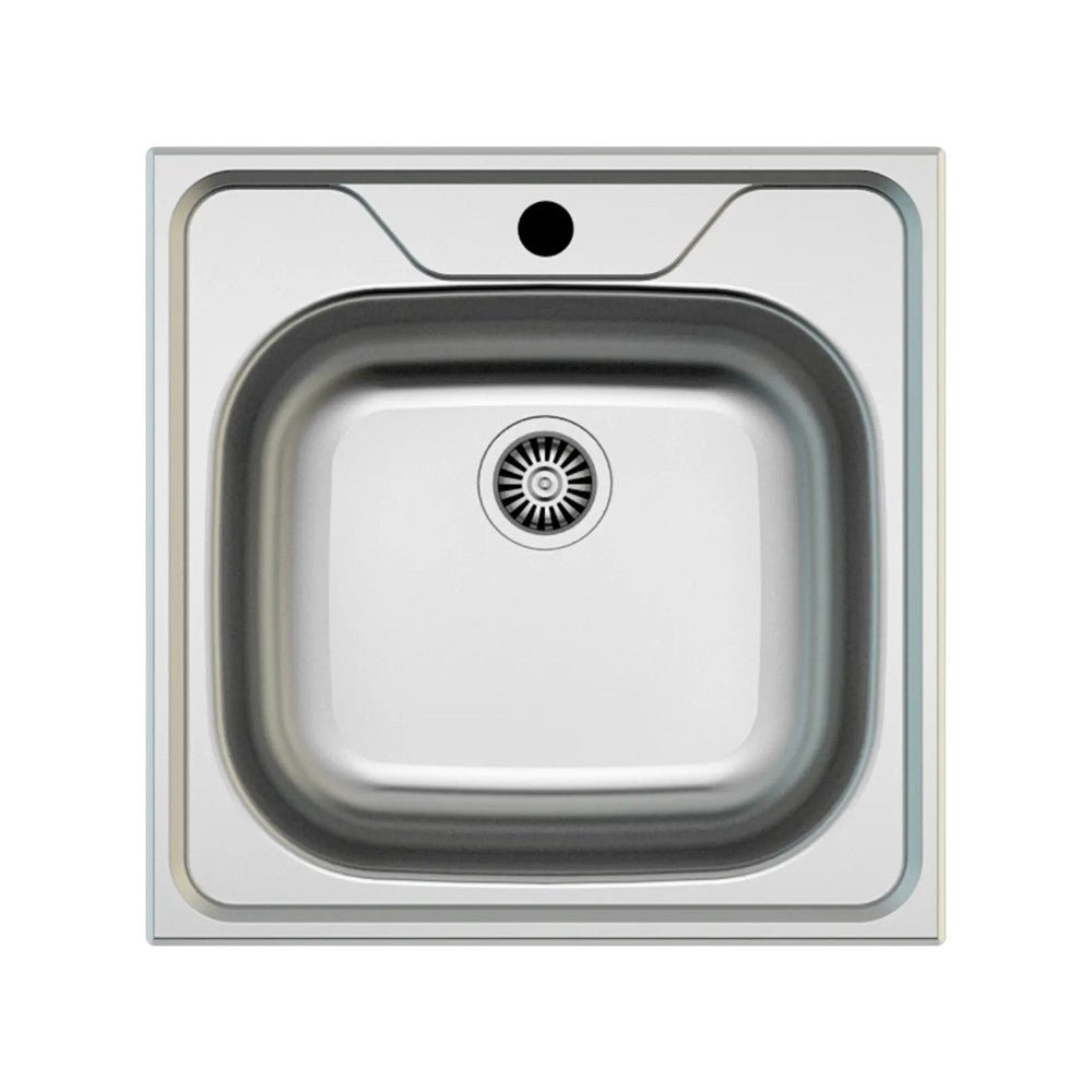 Mofém EVO2 1B rozsdamentes acél mosogatótálca, 1 medencés, 480x480mm (760012804)