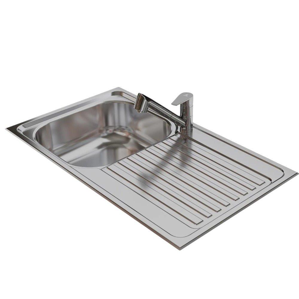 Mofém Infinite 1B1D mosogatótálca, 1 medence, 1 csepptálcás, 860x500mm (M - 760012809)