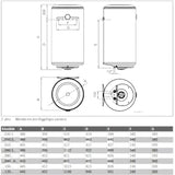 Bosch Tronic 1000T 120 B függőleges vízmelegítő fali (ES 120 5 2000W BO L1X-NTWVB) (7736506102)