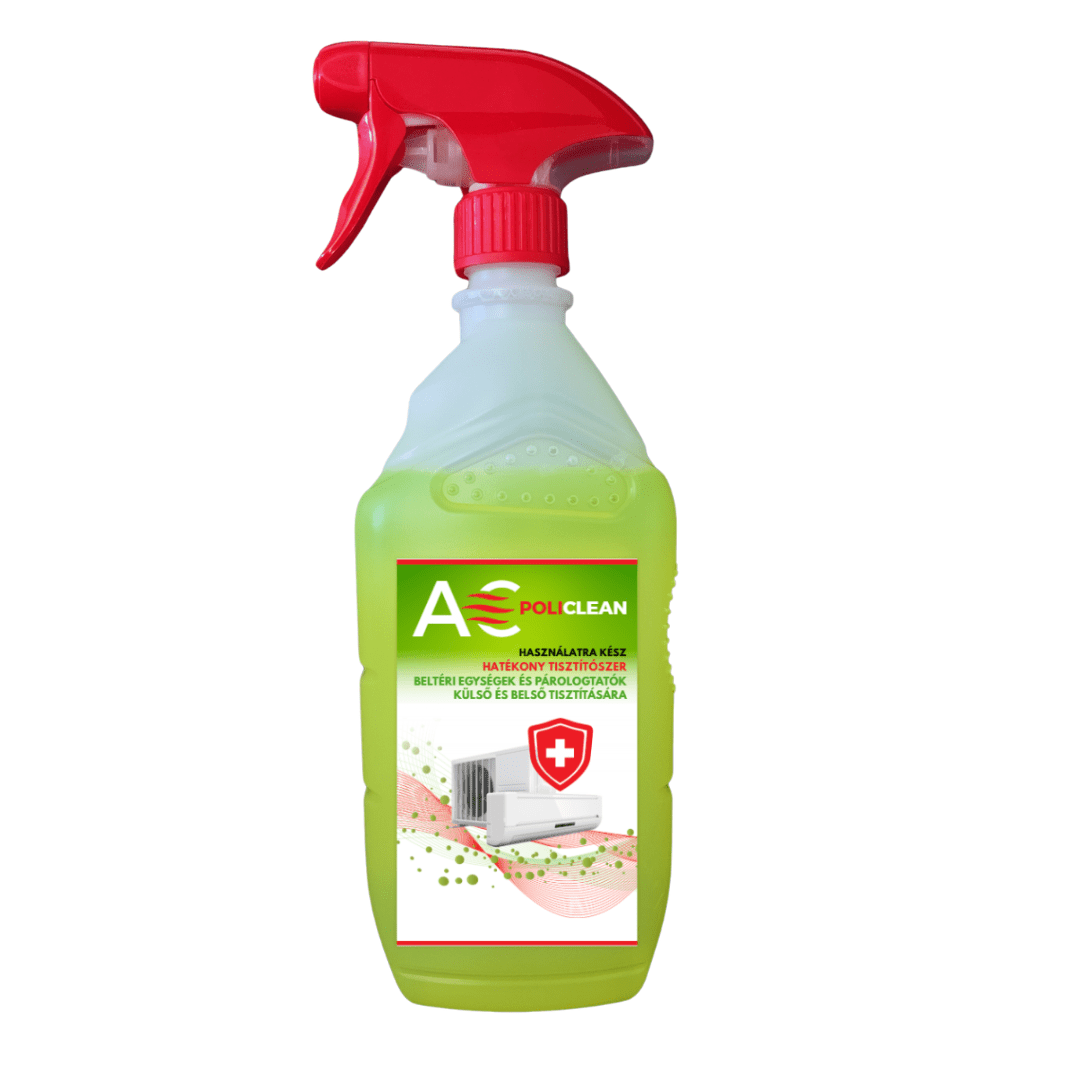Install AC POLICLEAN klímatisztító folyadék, bekevert, szórófejes 800ml