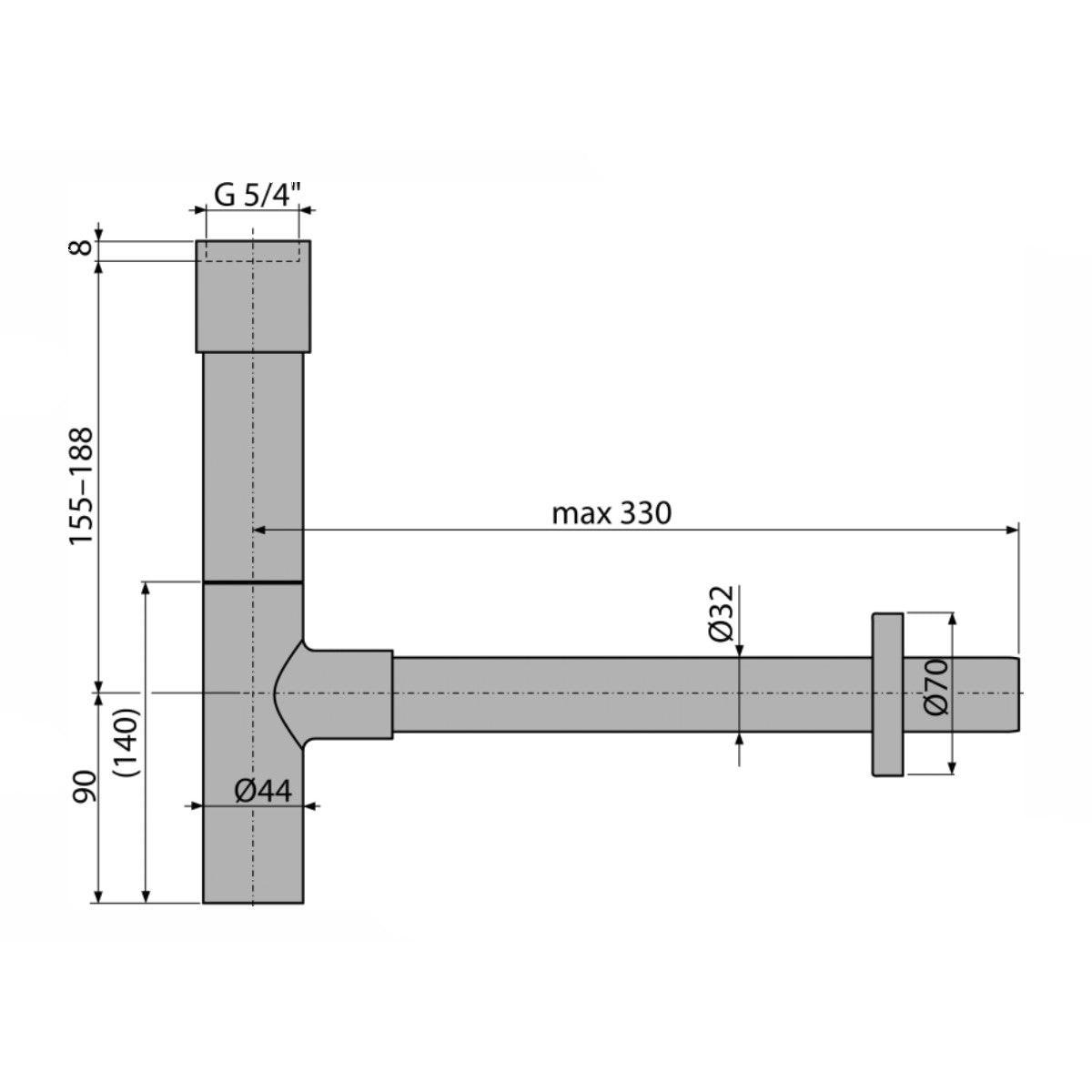 Alcaplast Design A402 mosdószifon (A402)