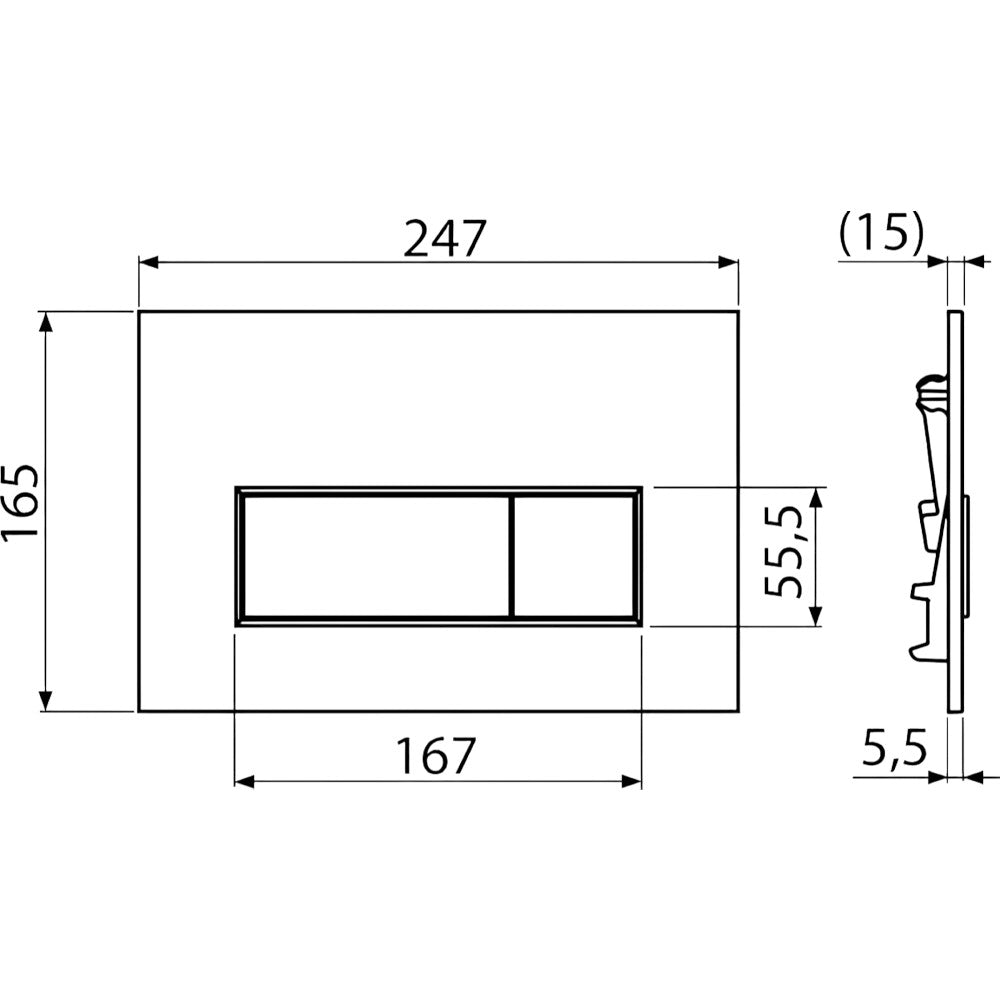 Alcaplast Simple Modul projekt tartály + M570 nyomólap