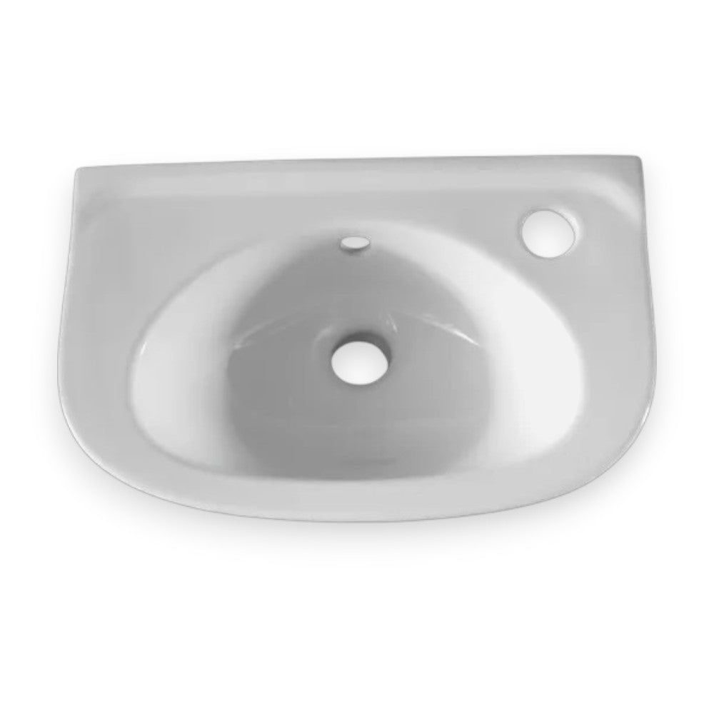 Alföldi Bázis kézmosó 40x25 cm 1 furattal jobb oldalt 4123 4R 01