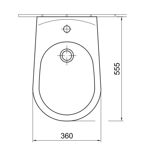 Alföldi Saval 2.0 bidé csésze fali 1 furat + Easyp 4312 00R1-1