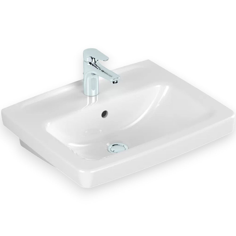 Alföldi Optic mosdó 55x44 cm 1 furattal középen ( 7038-5501 )