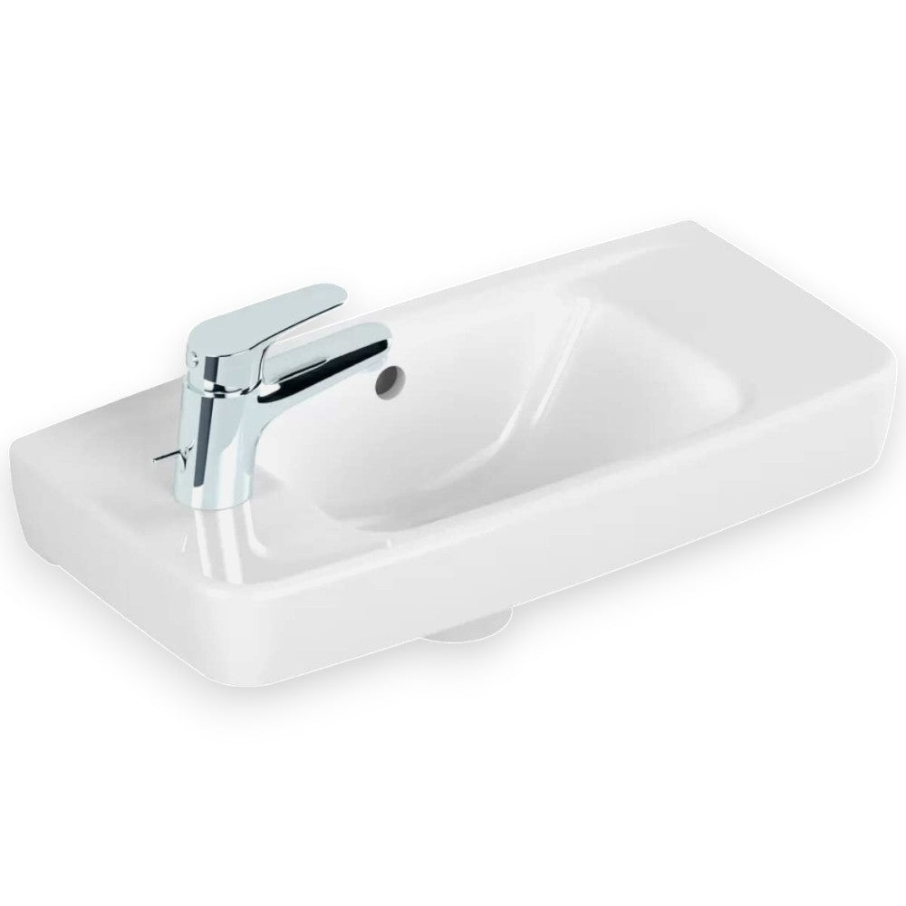 Alföldi Optic kézmosó 50x24 cm 1 furattal a bal oldalon ( 7073-5001 )
