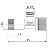 ARCO SAROKCSAP 1/2" -1/2" műanyag golyós-1