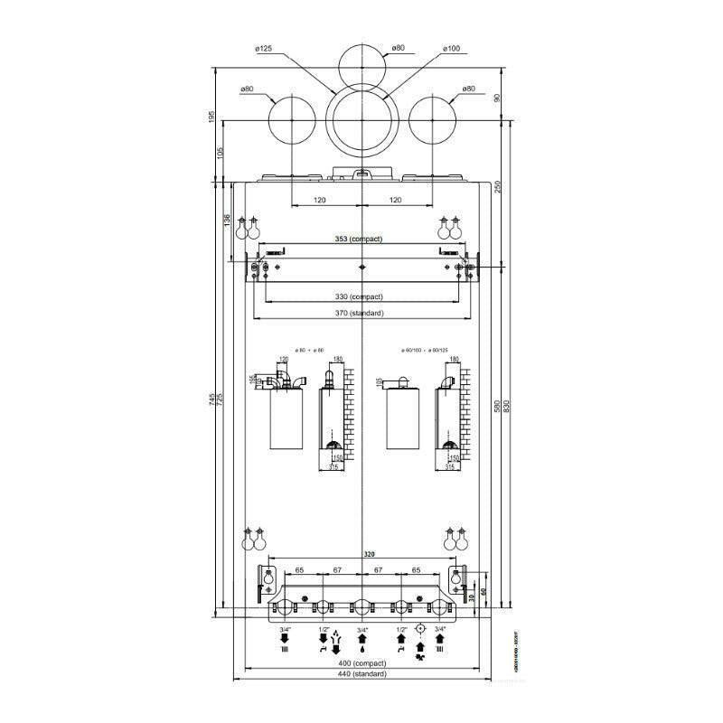 Ariston Alteas One+ Net 30 kondenzációs gázkazán, kombi 30 kW