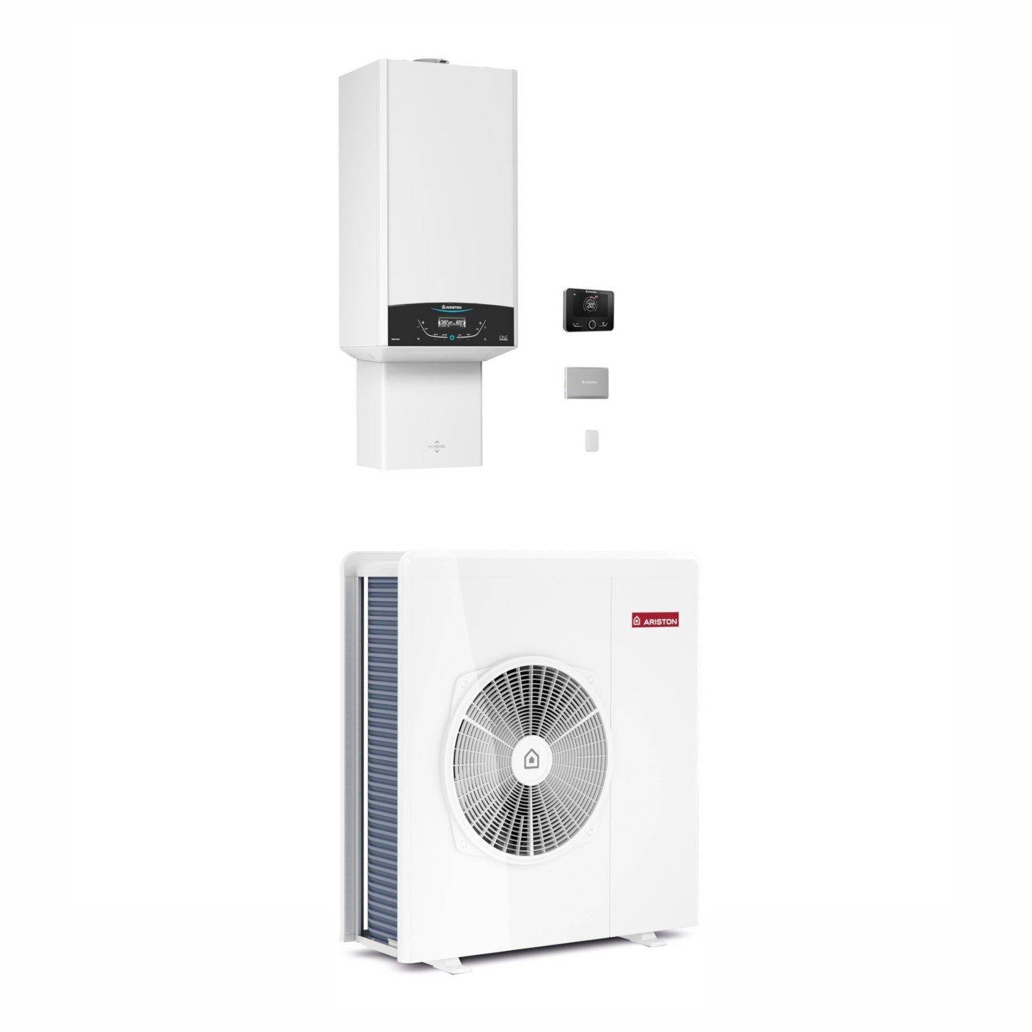 Ariston Genus One+ Hybrid Plus 24/80 Net R32 kondenzációs kazán, fűtő 24kW + 8kW hőszivattyú (3302601)