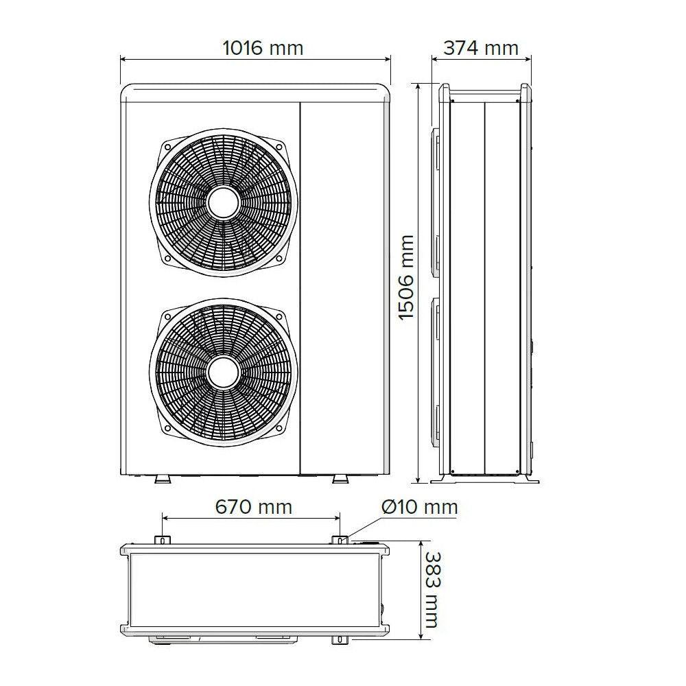 Ariston Genus One+ Hybrid 30/120 T Net R32 kondenzációs kazán, kombi 30kW + 12kW hőszivattyú, 3 fázis (3302616)