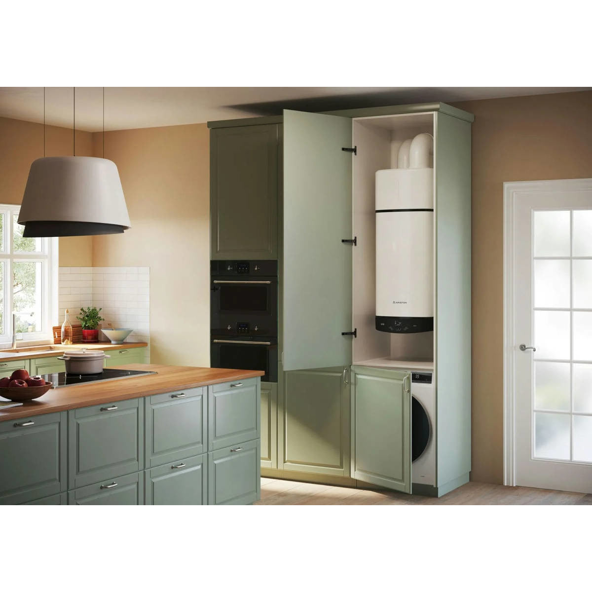 Ariston Nuos Plus S2 Wifi 150 WH fali monoblokkos használati melegvíz hőszivattyú, 150 literes (3629147)