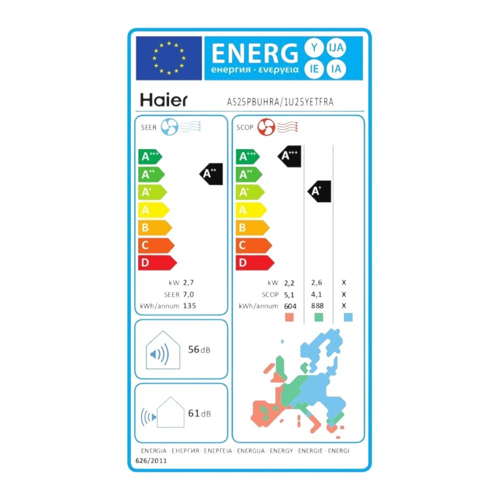 Haier Pearl Neo R32 mono split klíma szett 2.7 kW (AS25PBUHRA / 1U25YETFRA)