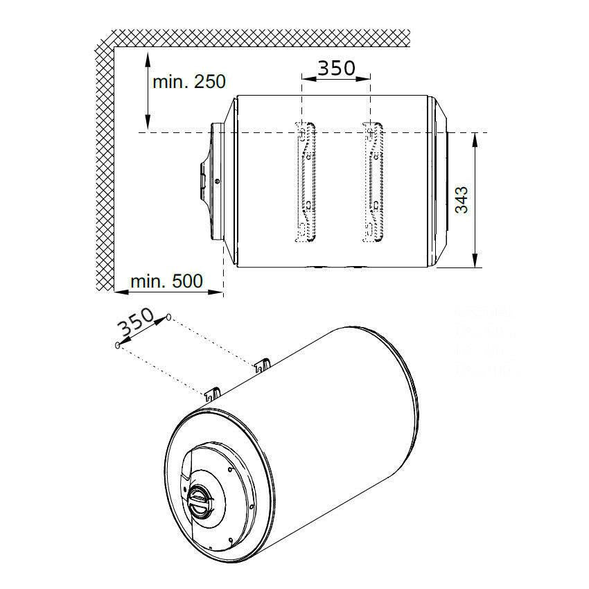 Bosch Tronic 1000T 80 HB fekvő vízmelegítő fali (7736506094)