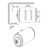 Bosch Tronic 1000T 80 HB fekvő vízmelegítő fali (7736506094).