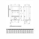 Bosch Tronic Flat TR3501 50 EBP lapos elektromos vízmelegítő, 50 literes, 2 üzemmód (7736507278) - méretrajz