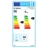 Bosch Condens 7000i W GC7000iW 30/35 C 23 kondenzációs gázkazán, kombi, fehér üvegburkolat 30,3 kW kifutó (7736901352) - energiacímke