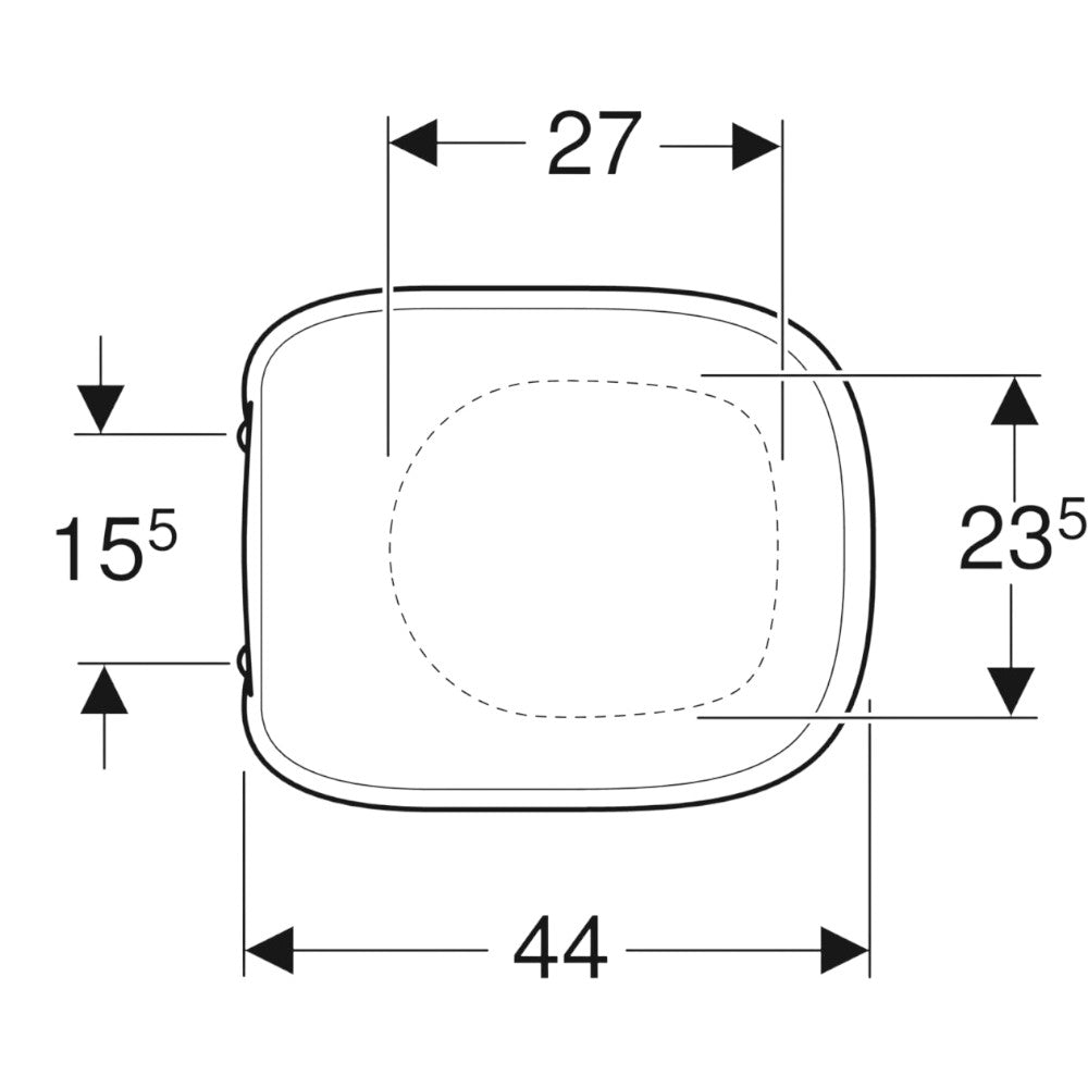 Geberit Fantasia WC-ülőke, lecsapódásgátlós, rögzítés felülről (500.867.00.1)