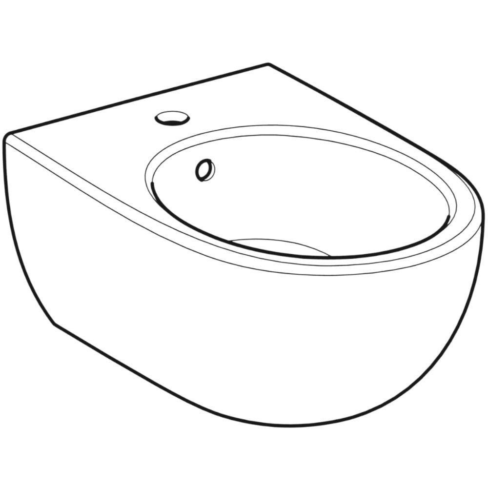 Geberit Selnova Premium fali bidé, zárt forma, 53 cm (501.993.00.1)