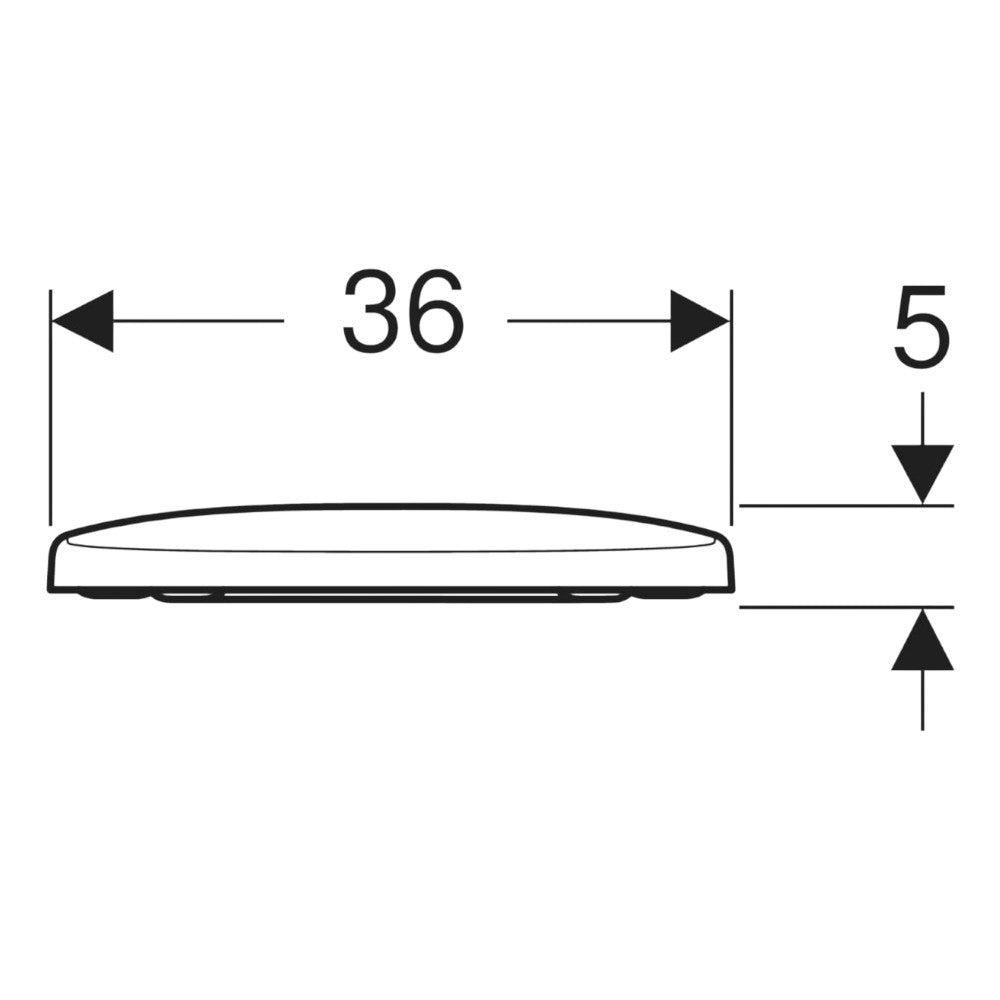 Geberit Selnova WC tető, műanyag zsanérral, rögzítés alulról (500.330.01.1)