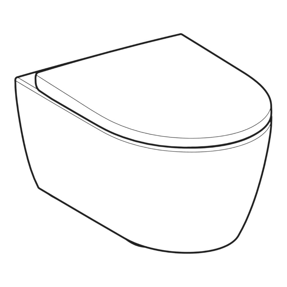 Geberit iCon fali wc készlet, mélyöblítésű, zárt forma, TurboFlush, WC-ülőkével, lecsapodásgátlós (503.046.00.1)