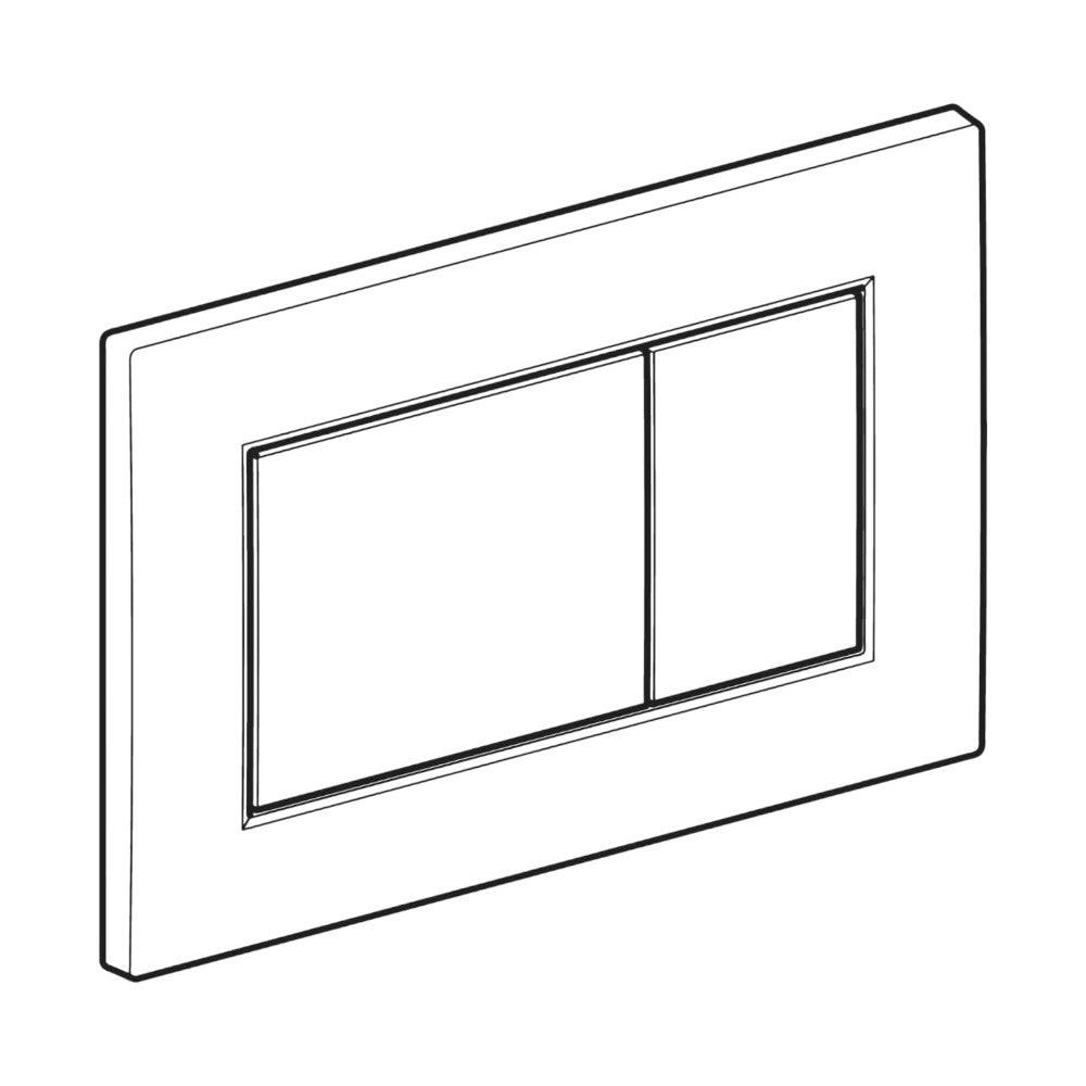 Geberit Sigma01 square nyomólap fehér 2 mennyiséges (115.660.11.1)