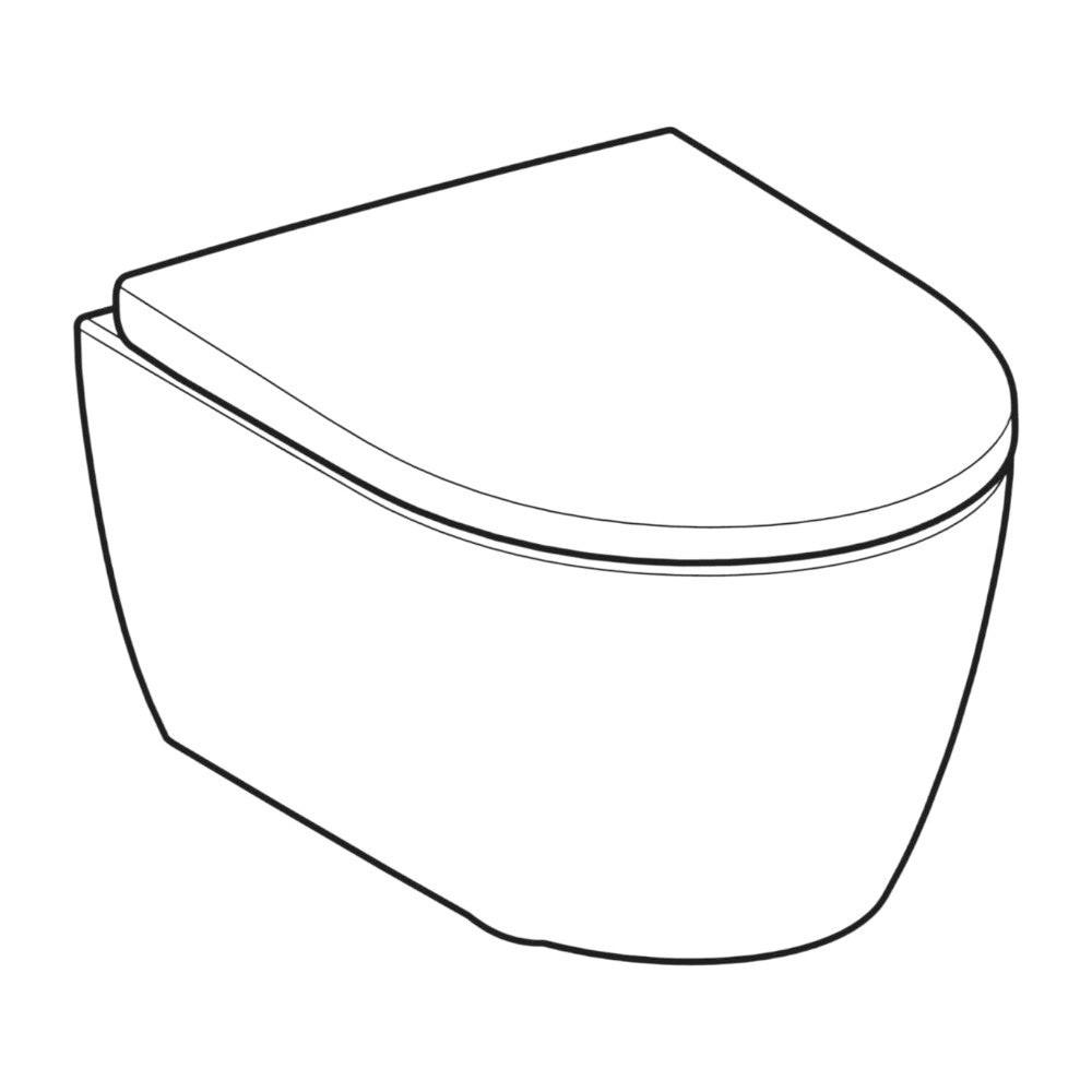 Geberit iCon fali wc készlet, mélyöblítésű, zárt forma, TurboFlush, Compact kiv. WC - ülőkével (503.049.JT.1)
