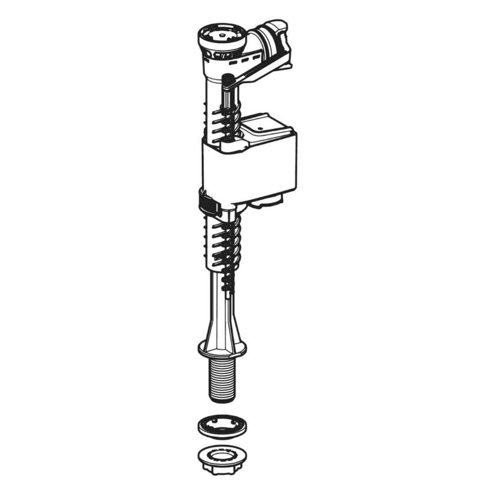 Geberit 323 töltőszelep, alsó vízcsatlakozás, 3/8" csatlakozócsonk - helyettesíti a 136.704.00.1 - t