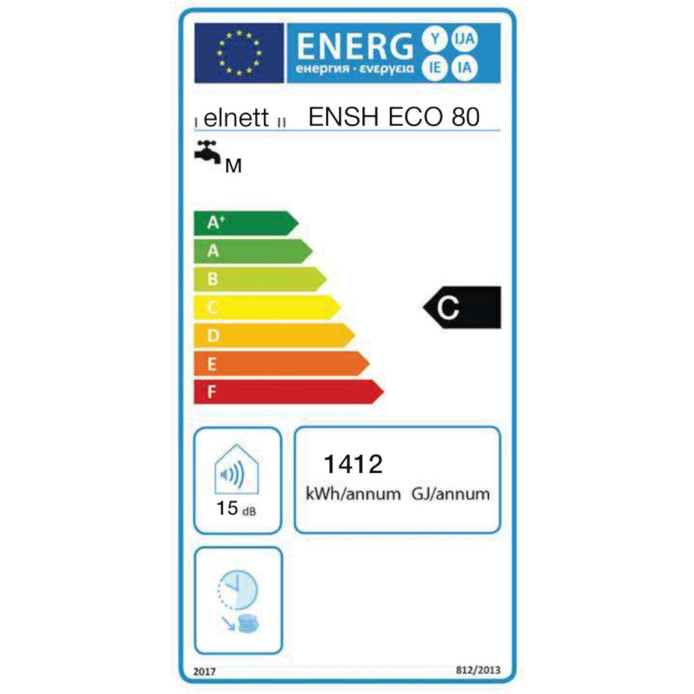 Elnett ENSH ECO 80 L elektromos vízmelegítő 1200 W (238814)-2