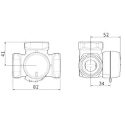 ESBE VRG231 25 - 10 BM 1" váltószelep (11620200)
