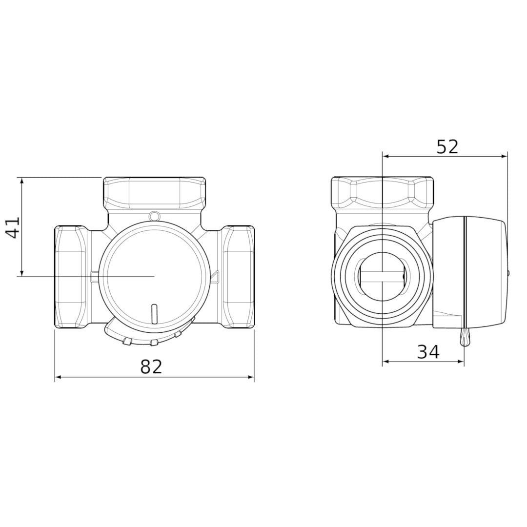 ESBE VRG231 25 - 10 BM 1" váltószelep (11620200)